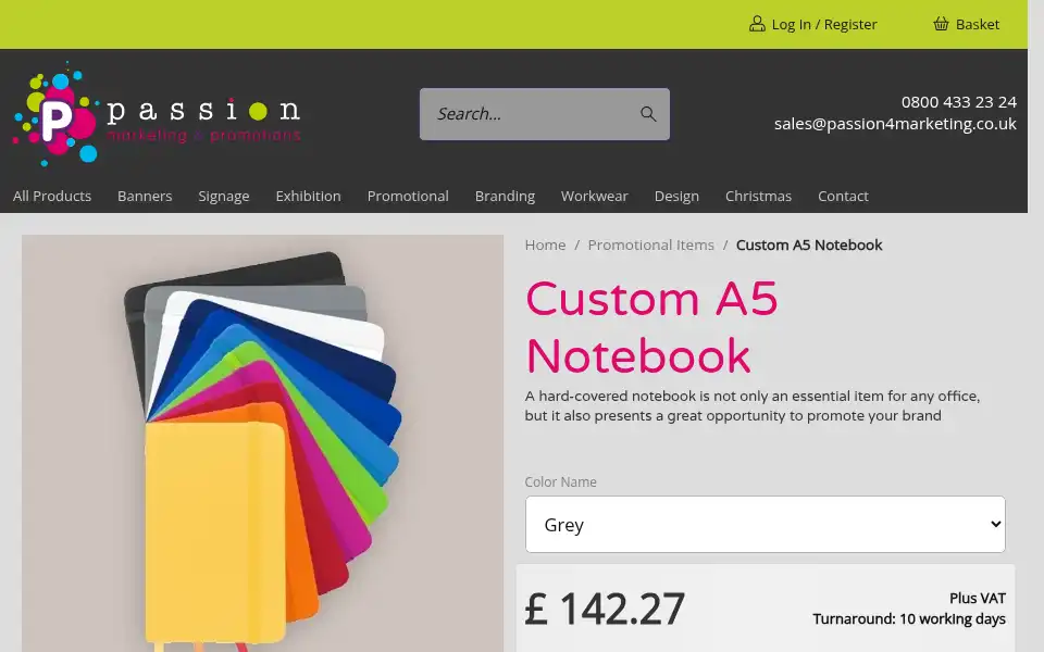 Screenshot of passion4marketing.co.uk