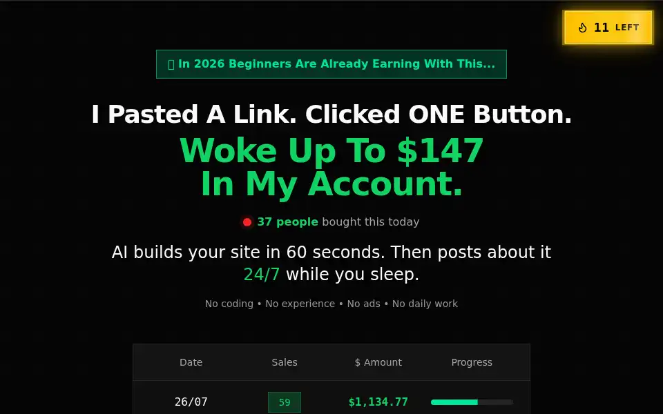 Screenshot of passiveaisites.com