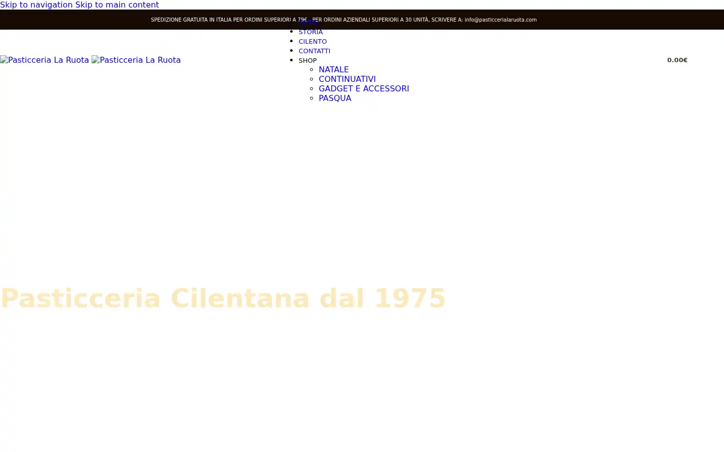 Screenshot of pasticcerialaruota.com