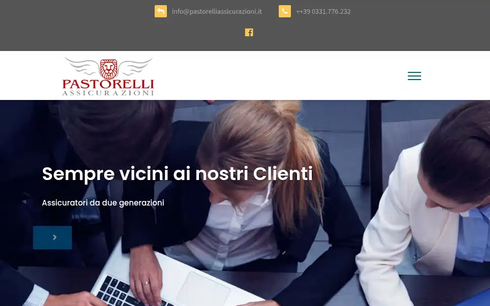 Screenshot of pastorelliassicurazioni.it