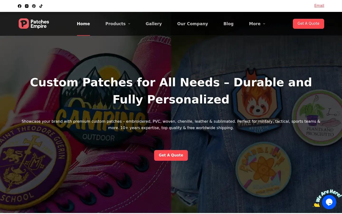 Screenshot of patchesempire.com