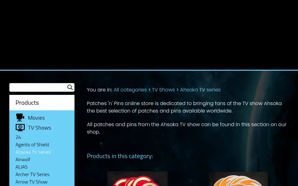Screenshot of patchesnpins.com