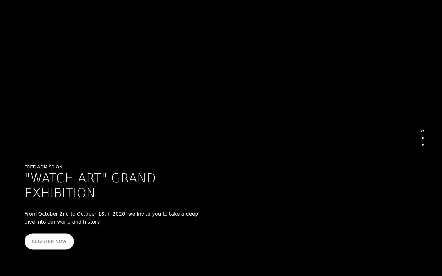 Screenshot of patek.com