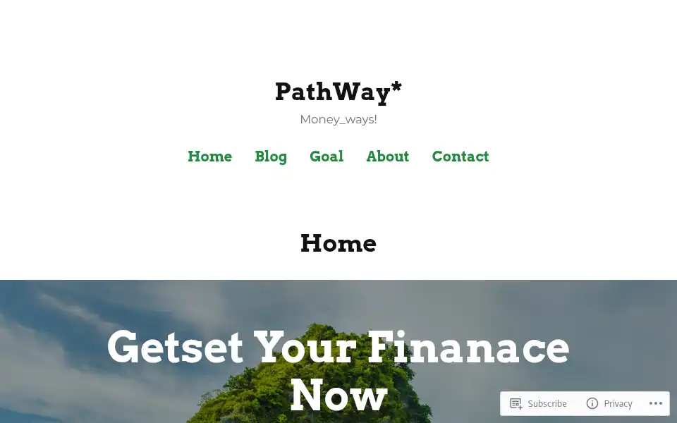Screenshot of pathway.finance.blog