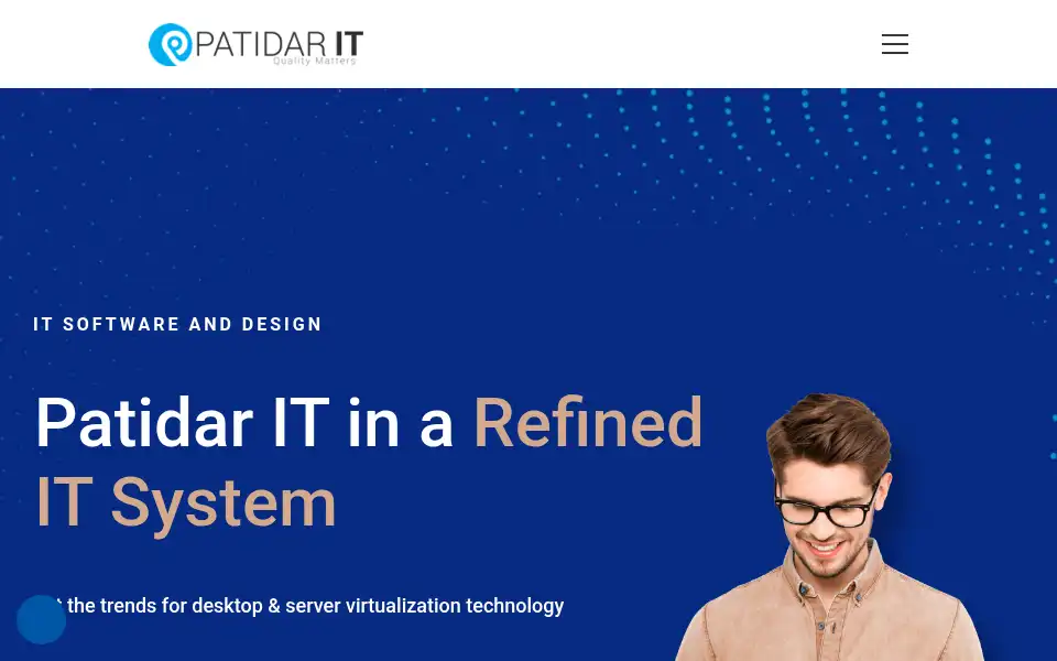 Screenshot of patidarit.com