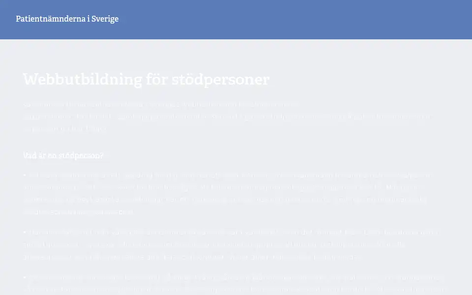 Screenshot of patientnamnden.se