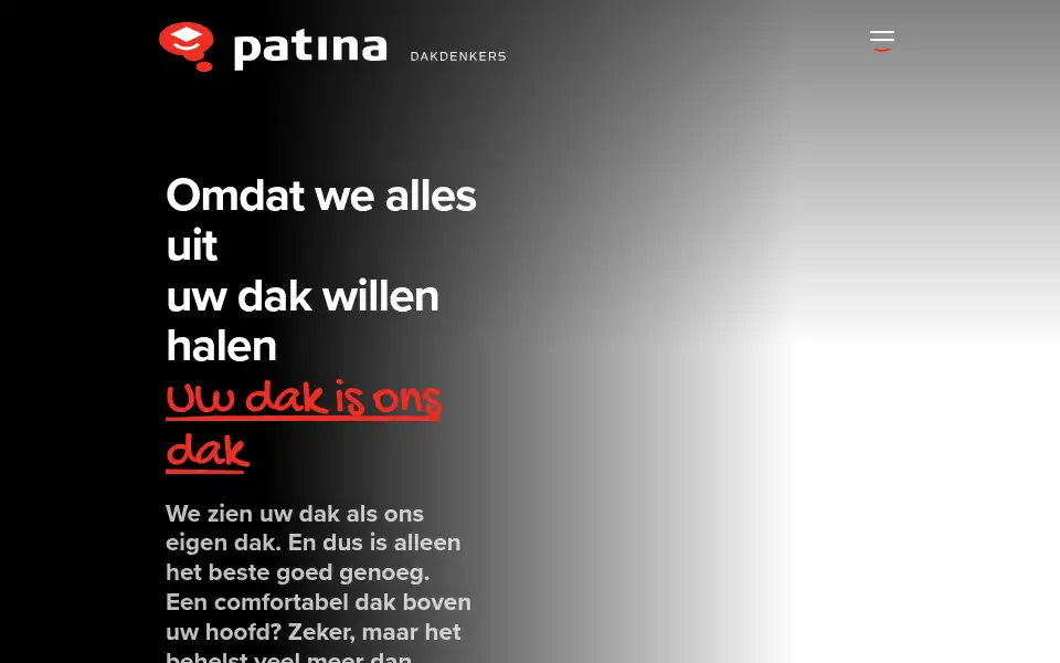 Screenshot of patina.nl