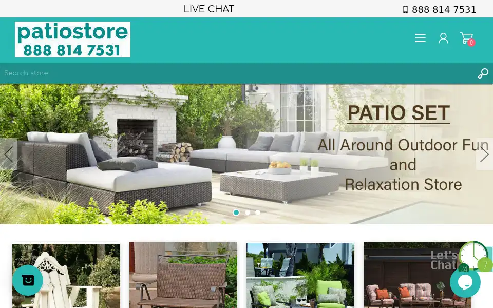 Screenshot of patiostore.com
