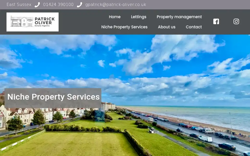 Screenshot of patrick-oliver.co.uk