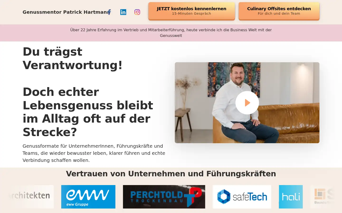 Screenshot of patrickhartmann.at