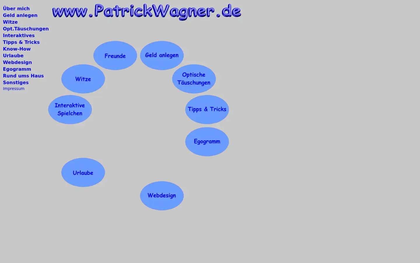 Screenshot of patrickwagner.de