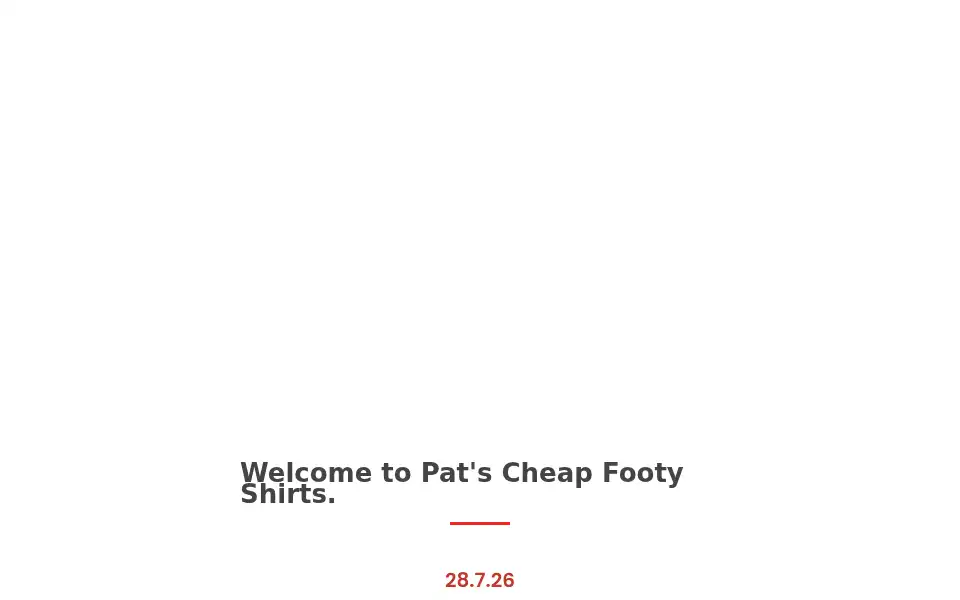 Screenshot of patscheapfootyshirts.com