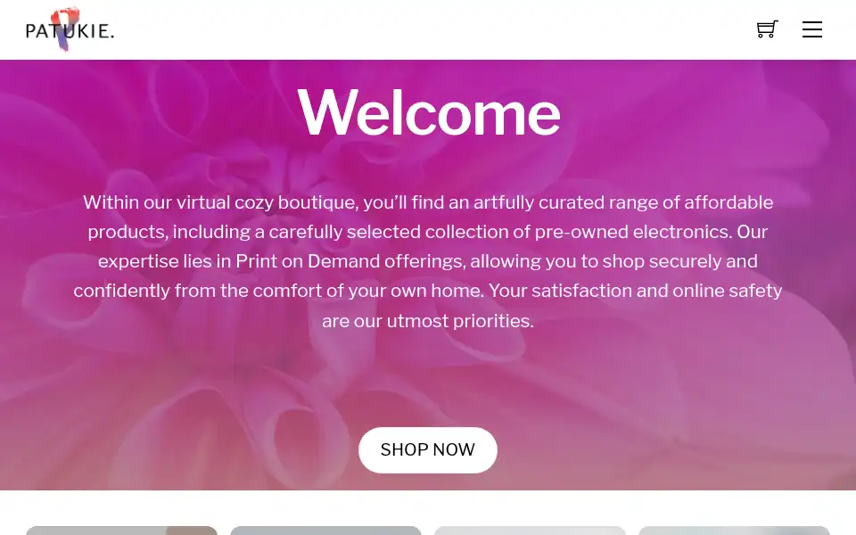 Screenshot of patukie.com