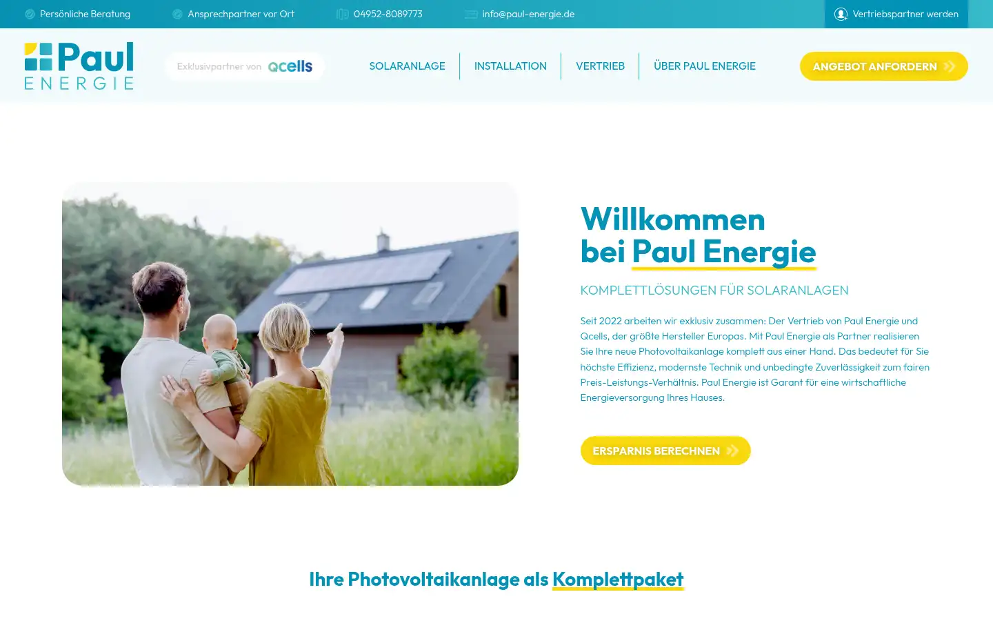 Screenshot of paul-energie.de