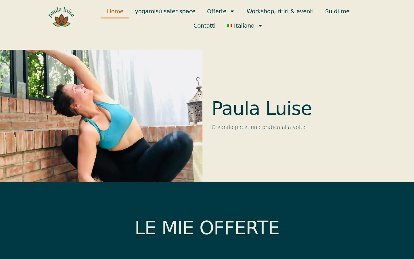 Screenshot of paulaluise.it