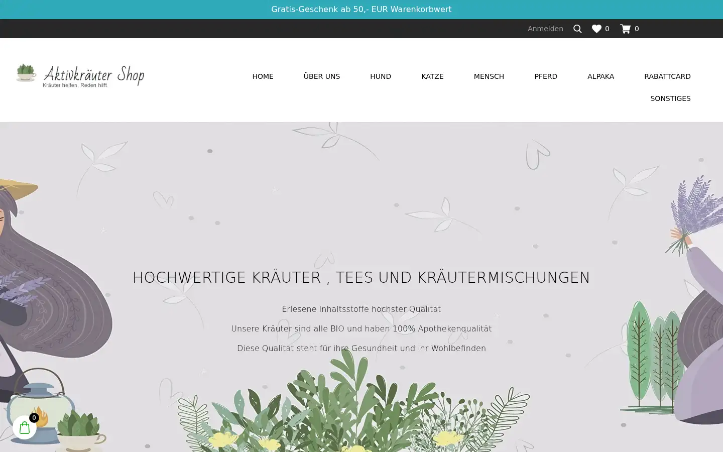 Screenshot of paulas-tiershop.de
