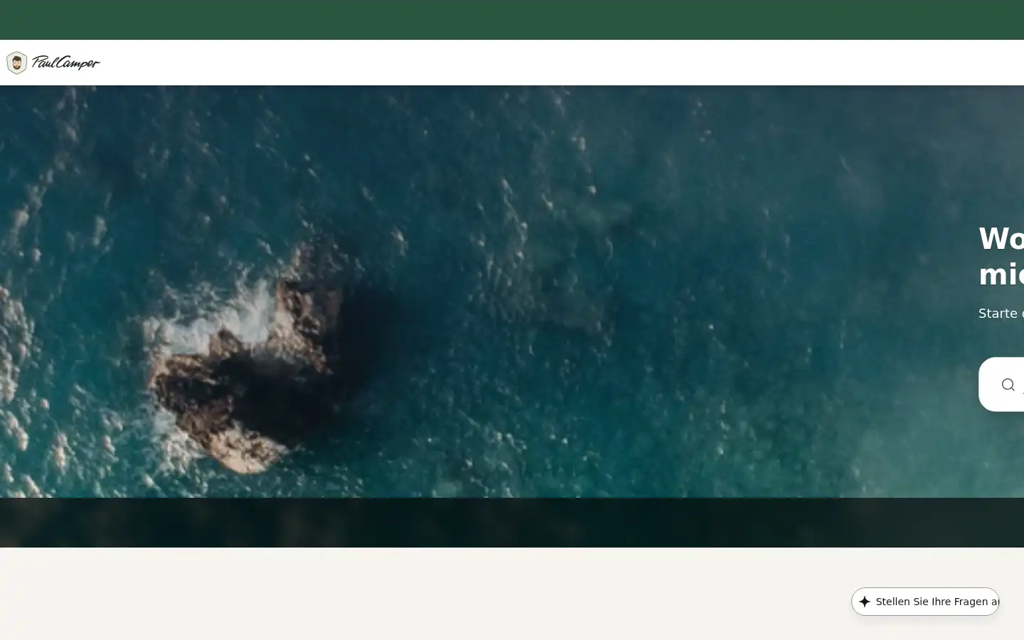 Screenshot of paulcamper.de