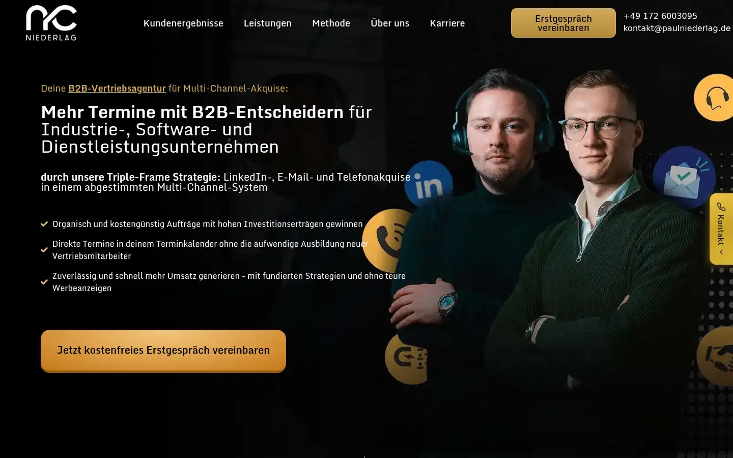 Screenshot of paulniederlag.de