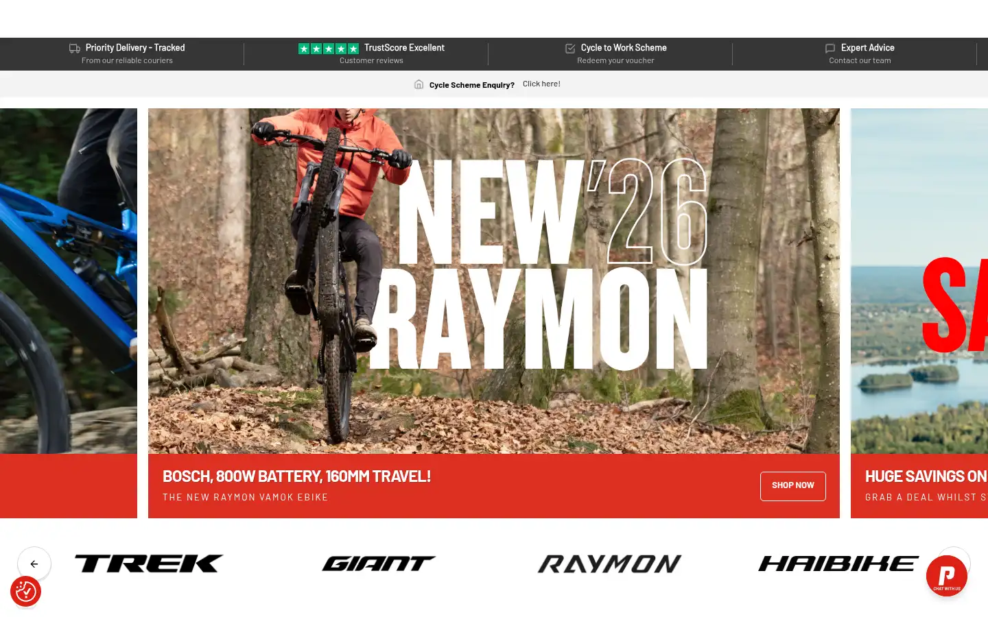 Screenshot of paulscycles.co.uk