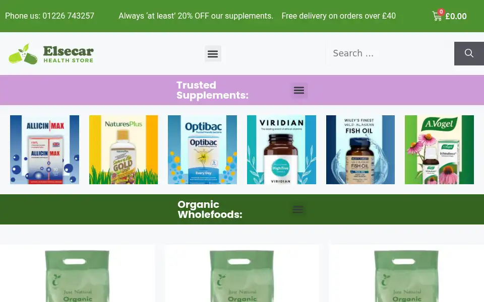 Screenshot of paulsnaturalfoods.co.uk