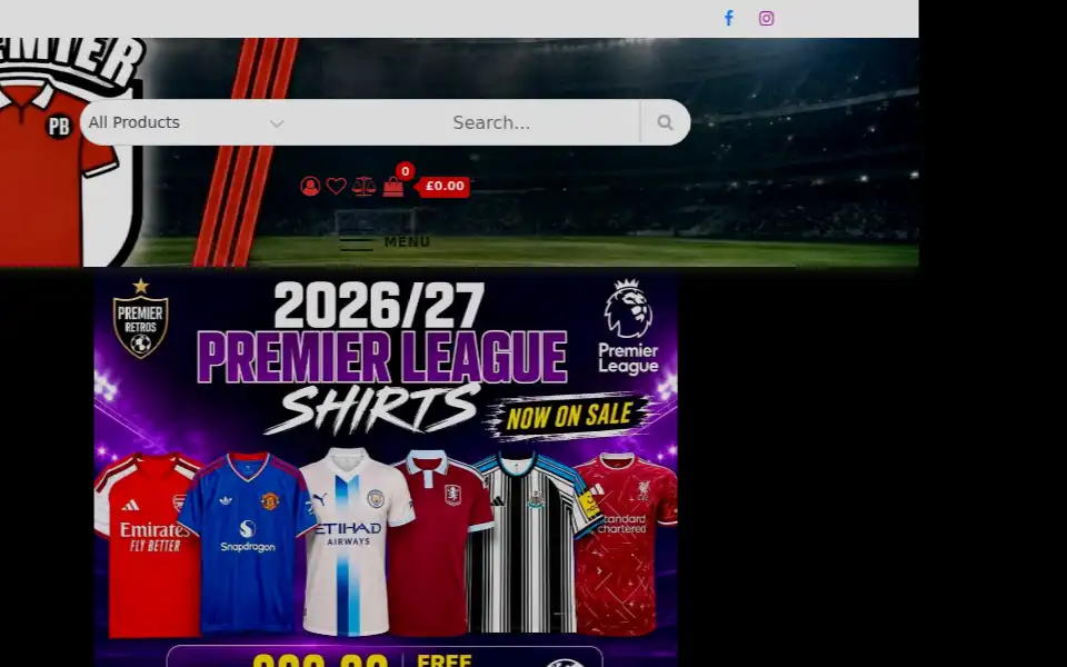 Screenshot of paulsretros.co.uk