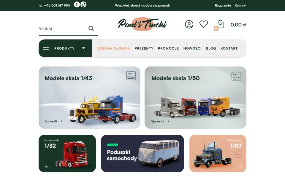 Screenshot of paulstrucks.pl