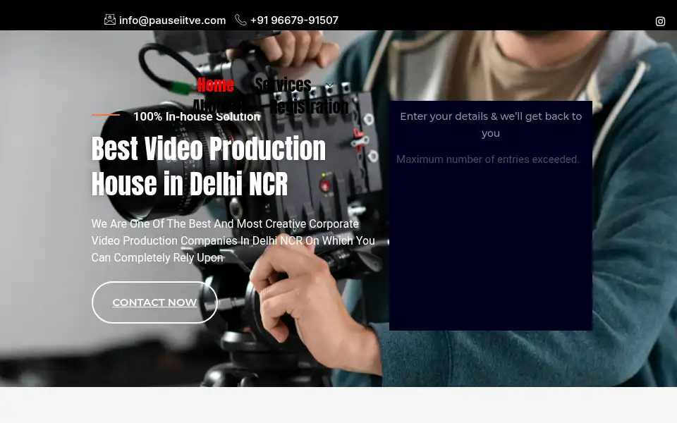 Screenshot of pauseiitve.com