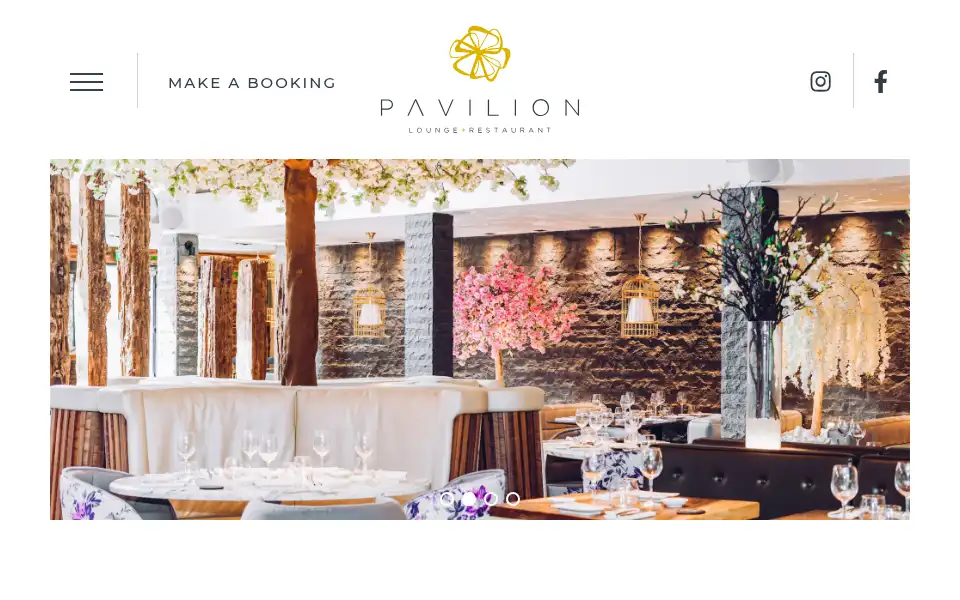 Screenshot of pavilion-restaurant.co.uk