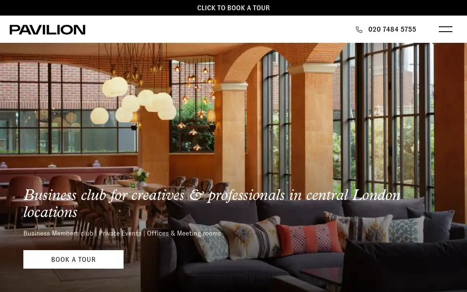 Screenshot of pavilionoffices.com