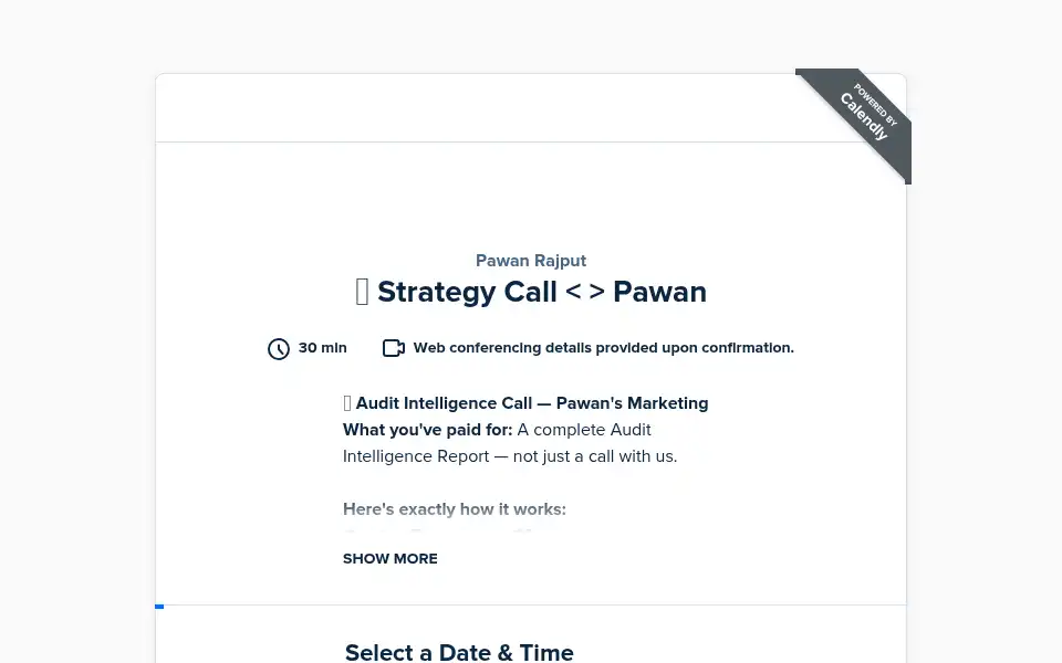 Screenshot of pawansmarketing.com