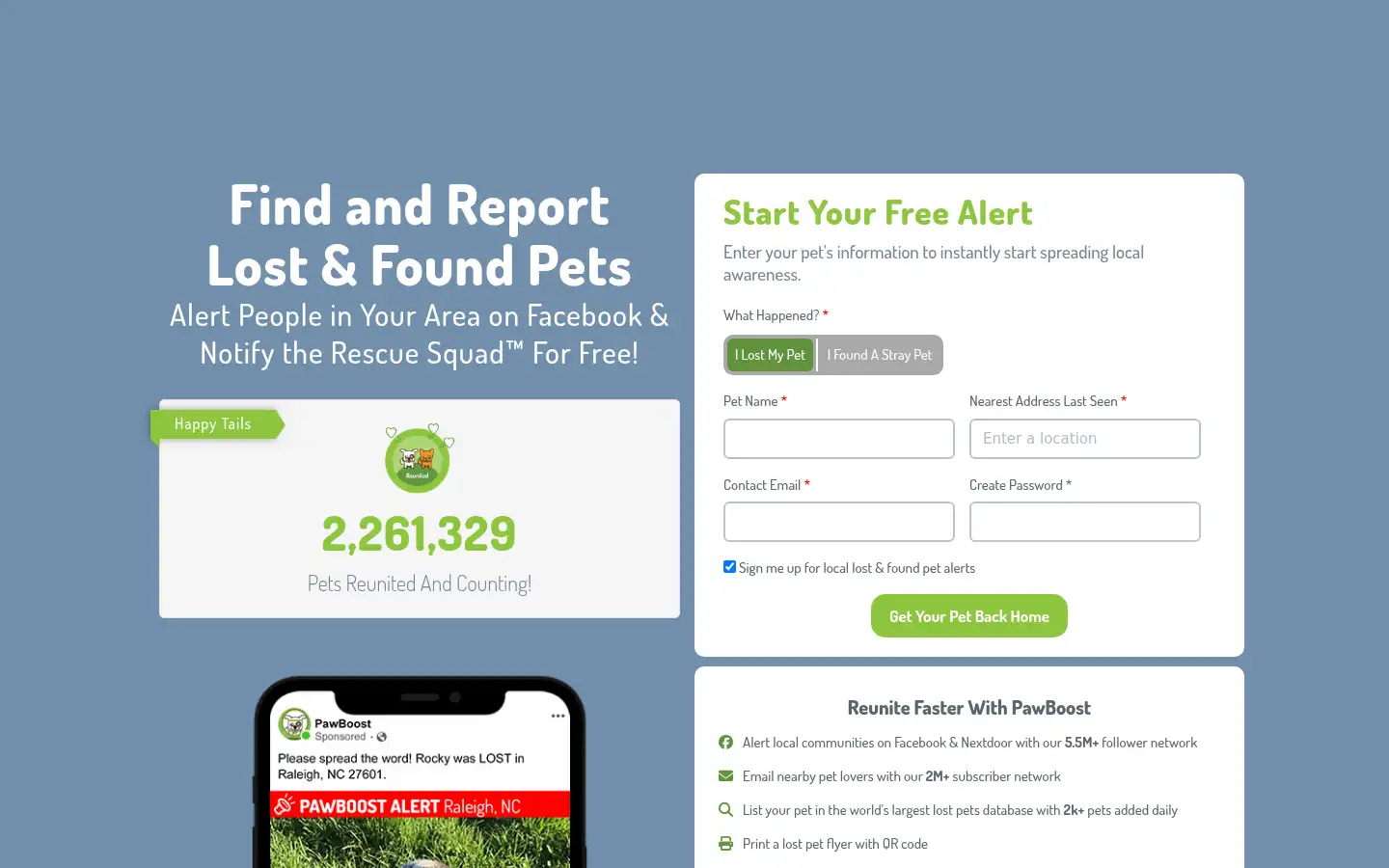 Screenshot of pawboost.com