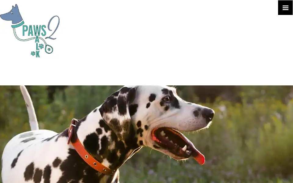 Screenshot of paws2walk.org