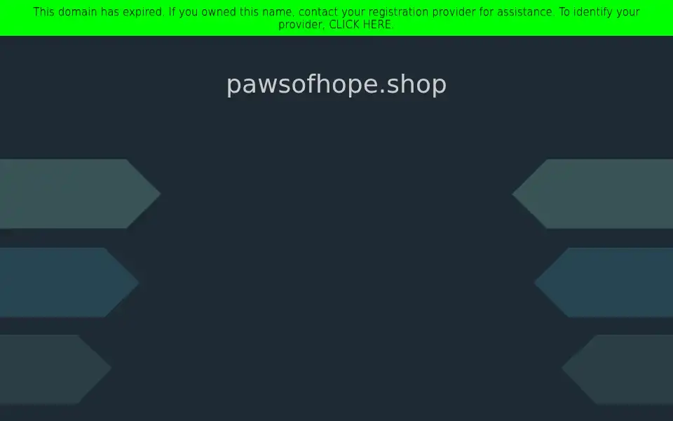 Screenshot of pawsofhope.shop