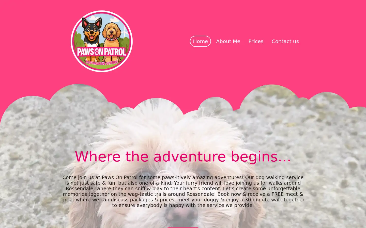 Screenshot of pawsonpatrol.co.uk