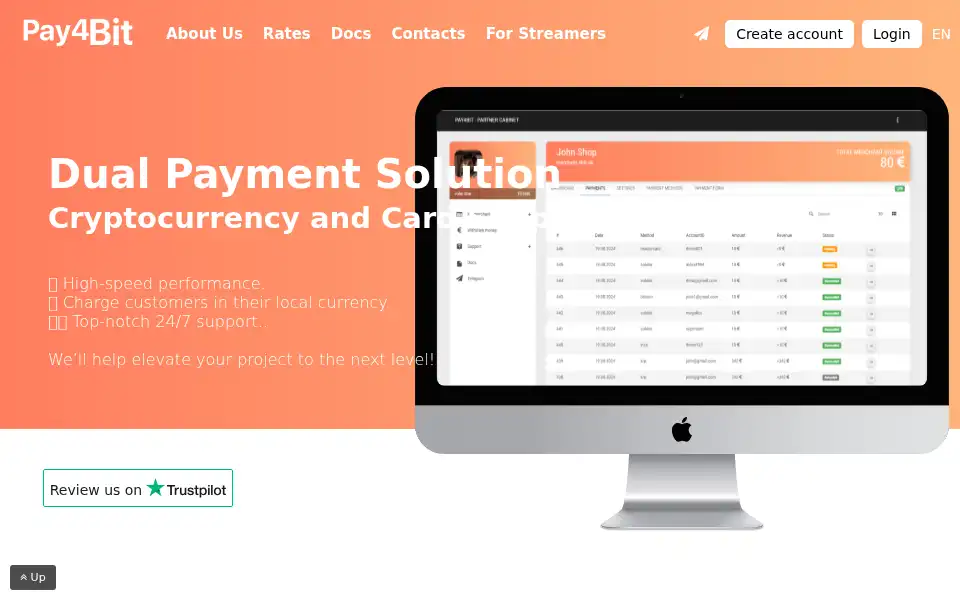 Screenshot of pay4bit.net
