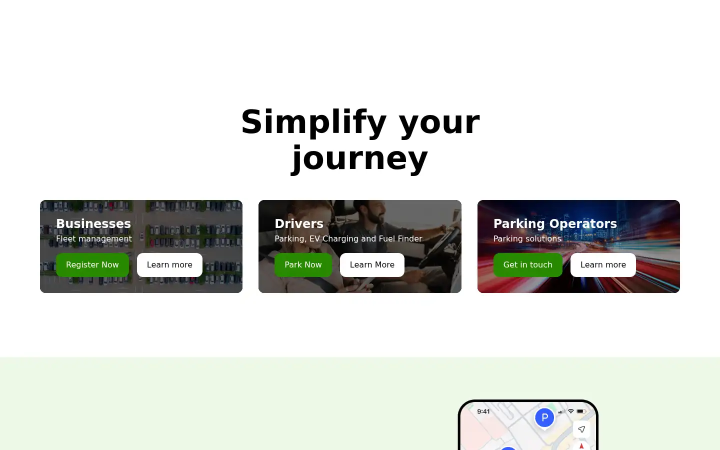 Screenshot of paybyphone.co.uk