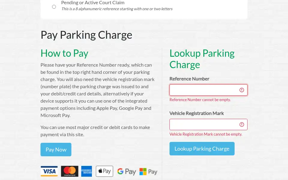 Screenshot of paycharge.co.uk