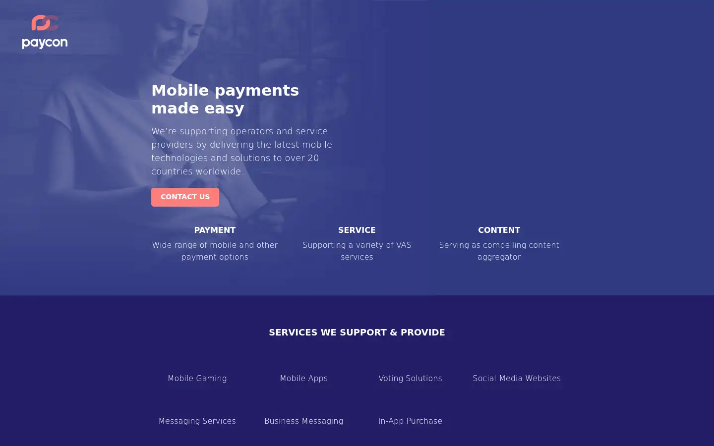 Screenshot of paycon.ch