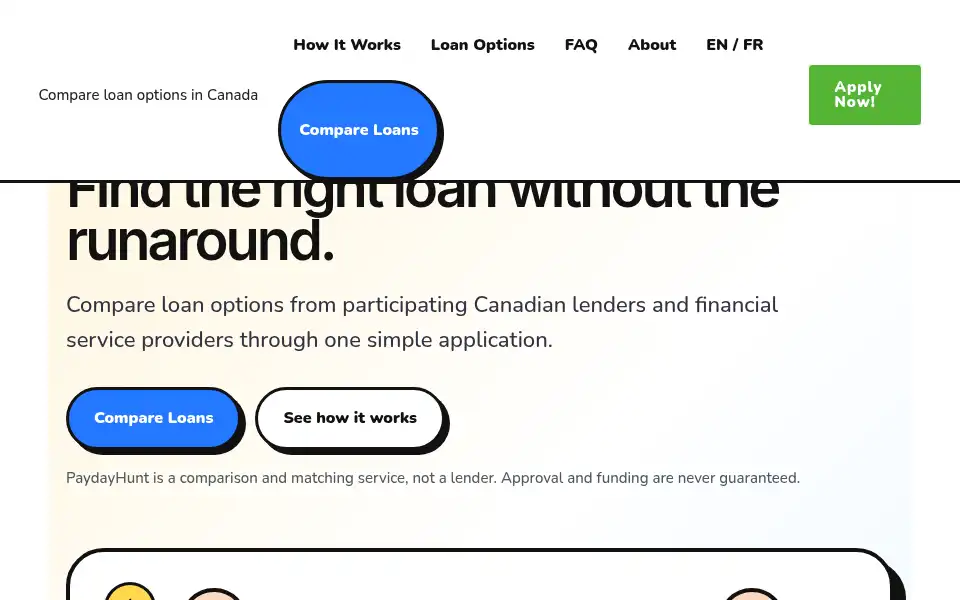 Screenshot of paydayhunt.ca