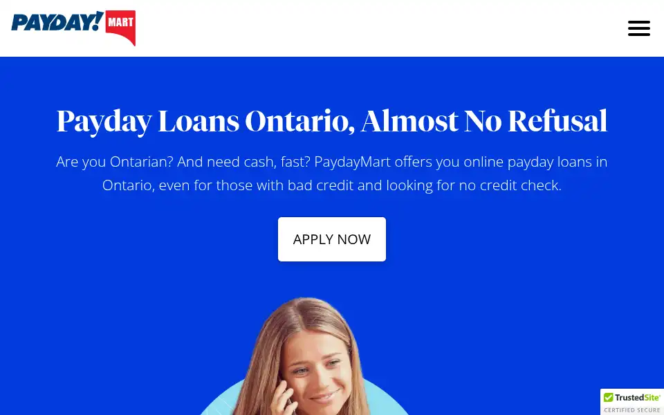 Screenshot of paydaymart.ca