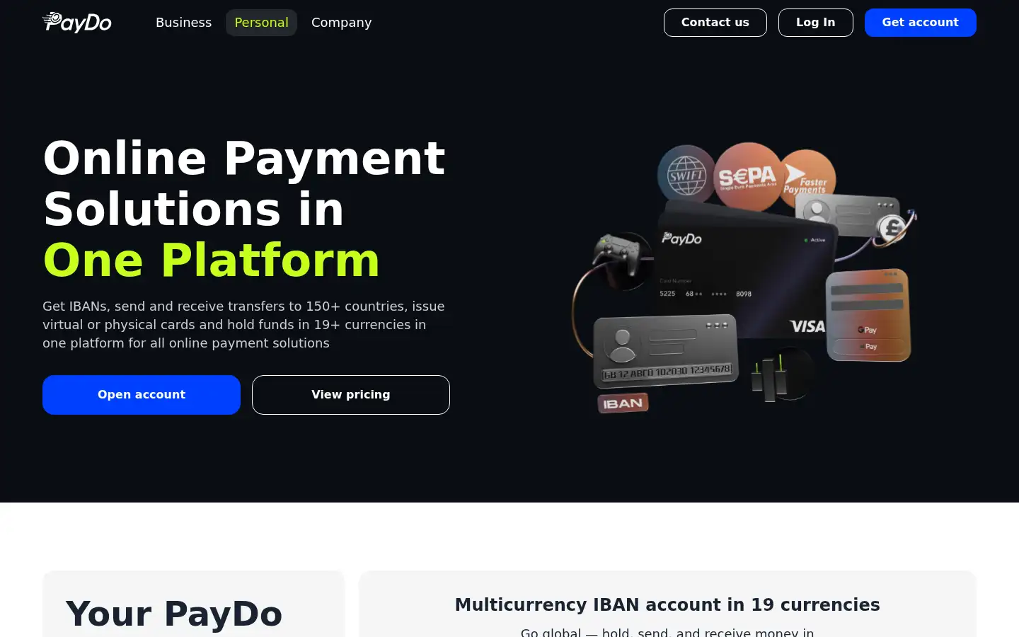 Screenshot of paydo.com
