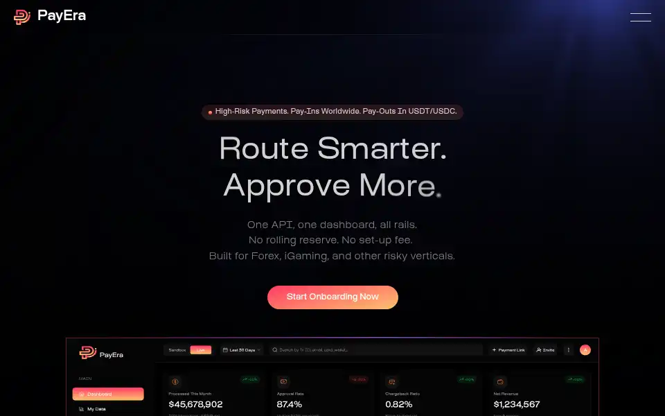 Screenshot of payera.global