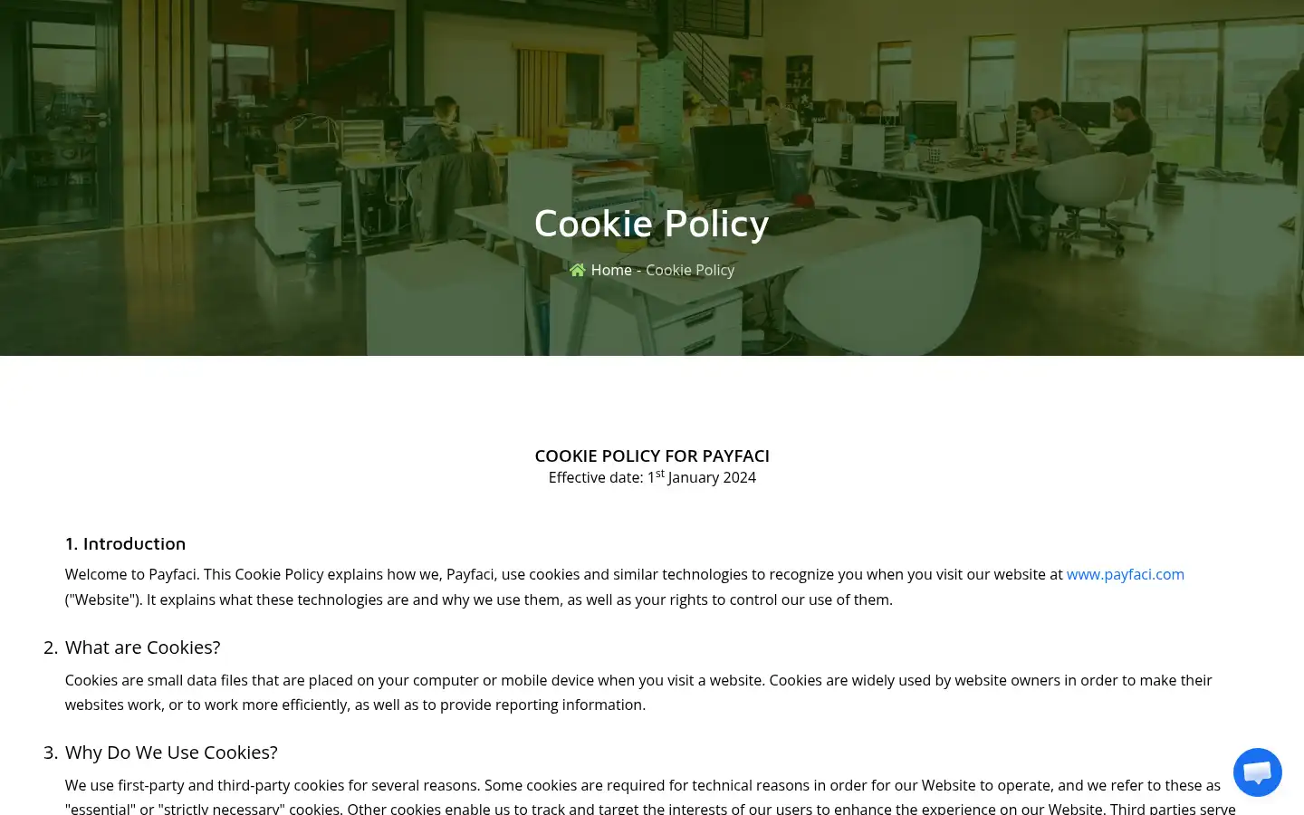 Screenshot of payfaci.com