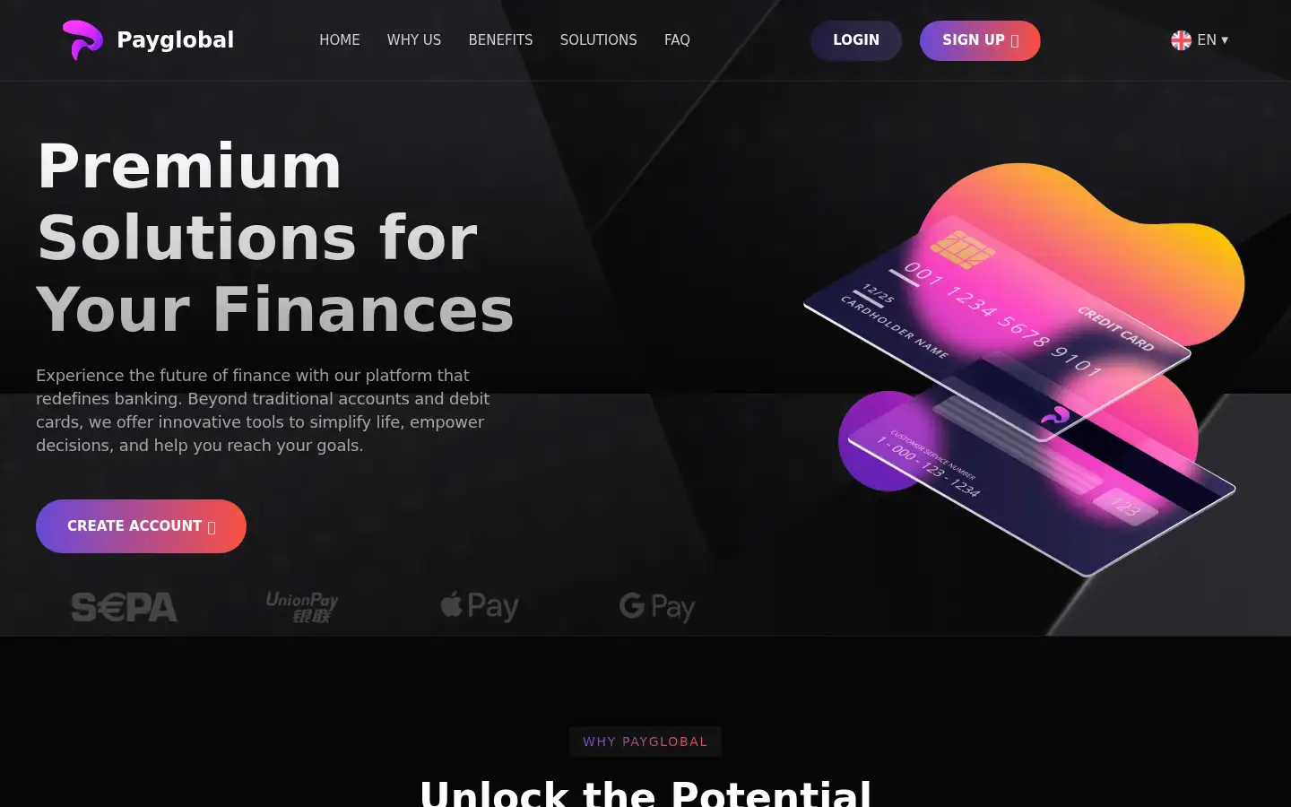 Screenshot of payglobal.cc