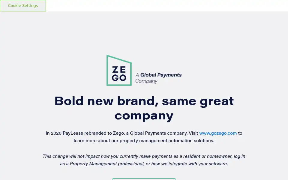 Screenshot of paylease.com