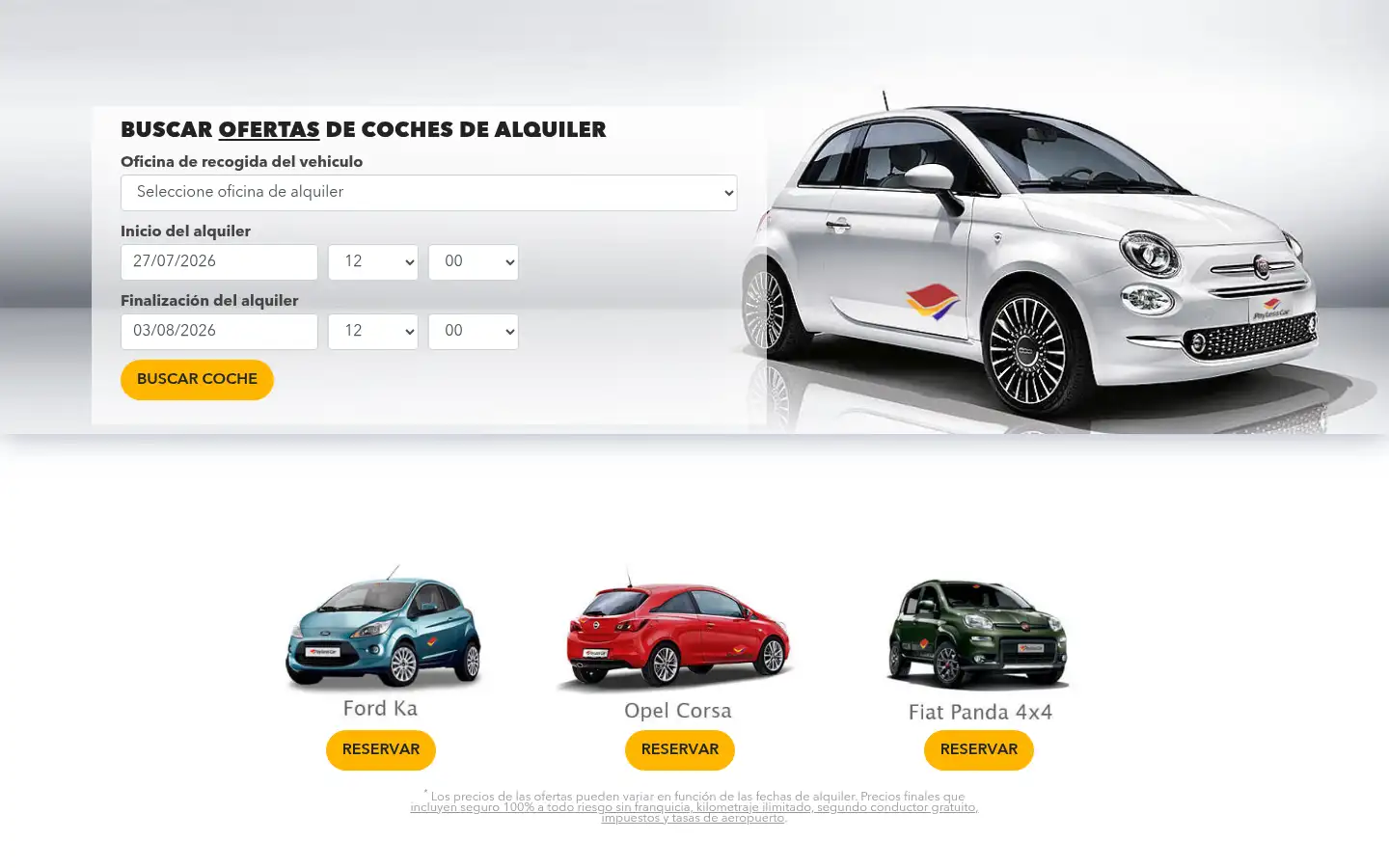 Screenshot of payless.es