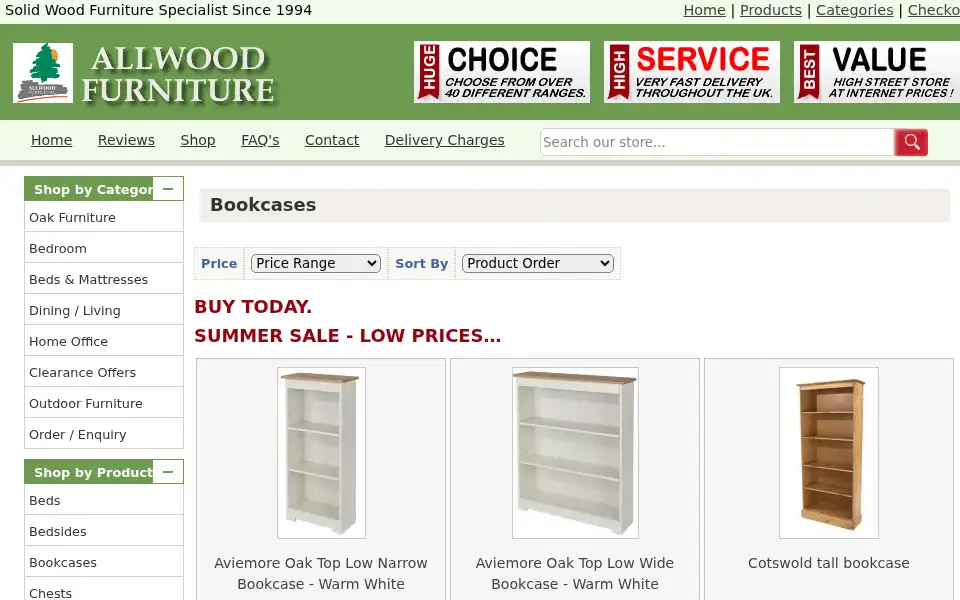 Screenshot of paylessfurniture.co.uk