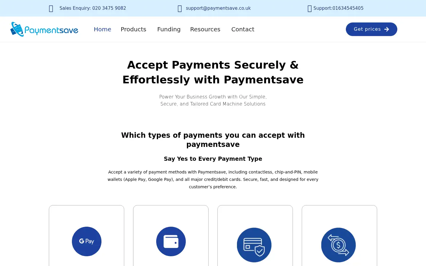 Screenshot of paymentsave.co.uk