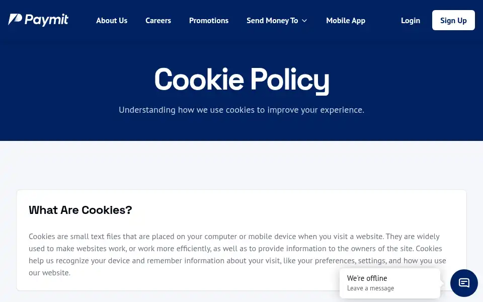 Screenshot of paymit.co.uk