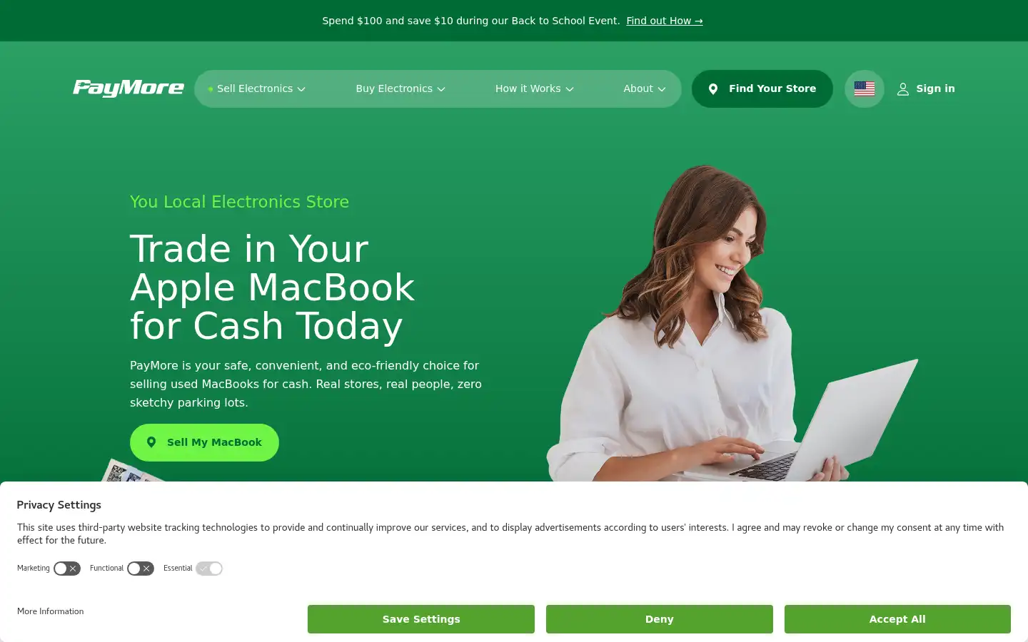 Screenshot of paymore.com